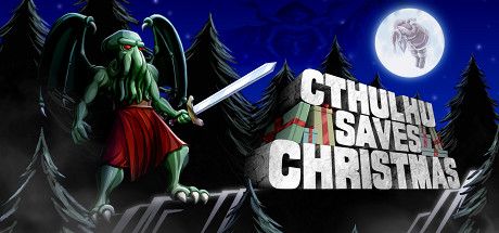 Cthulhu Saves Christmas box art for Playstation 5